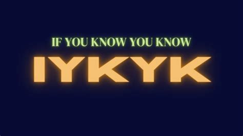 Ifykyk meaning in chat - You are wondering about the question what does ifykyk mean but currently there is no answer, so let kienthuctudonghoa.com summarize and list the top articles with the question. answer the question what does ifykyk mean, which will help you get the most accurate answer. The following article hopes to help you make more suitable choices and get …